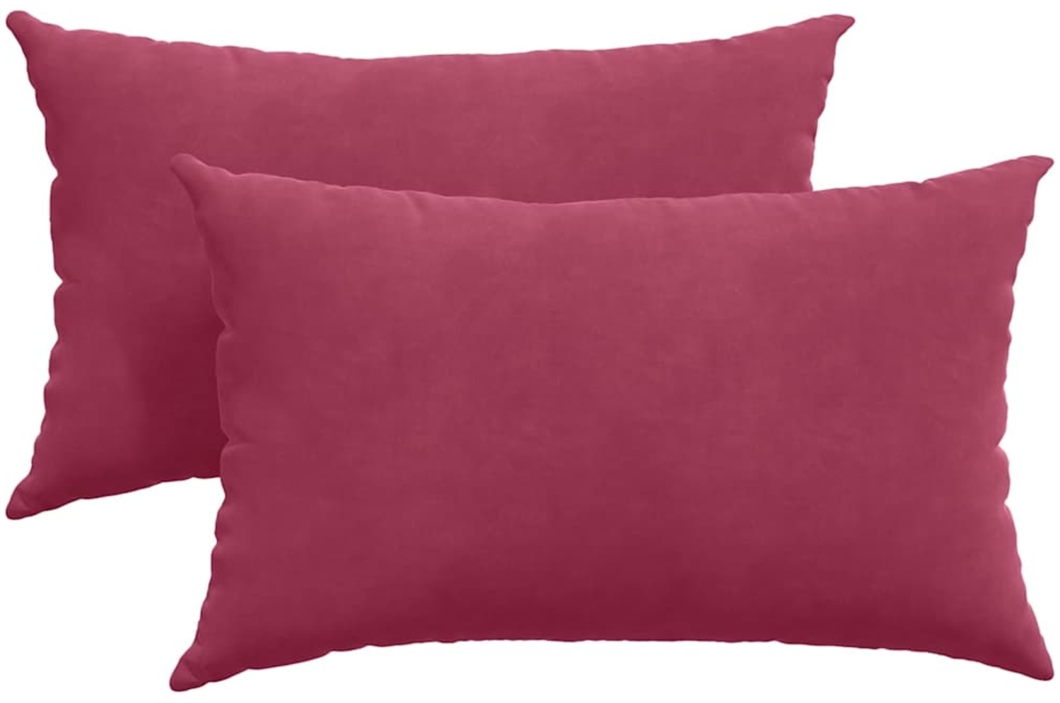 vidaXL Sofakissen 2 Stück Weinrot 50 x 30 cm Cordstoff 42013632 Bild 1