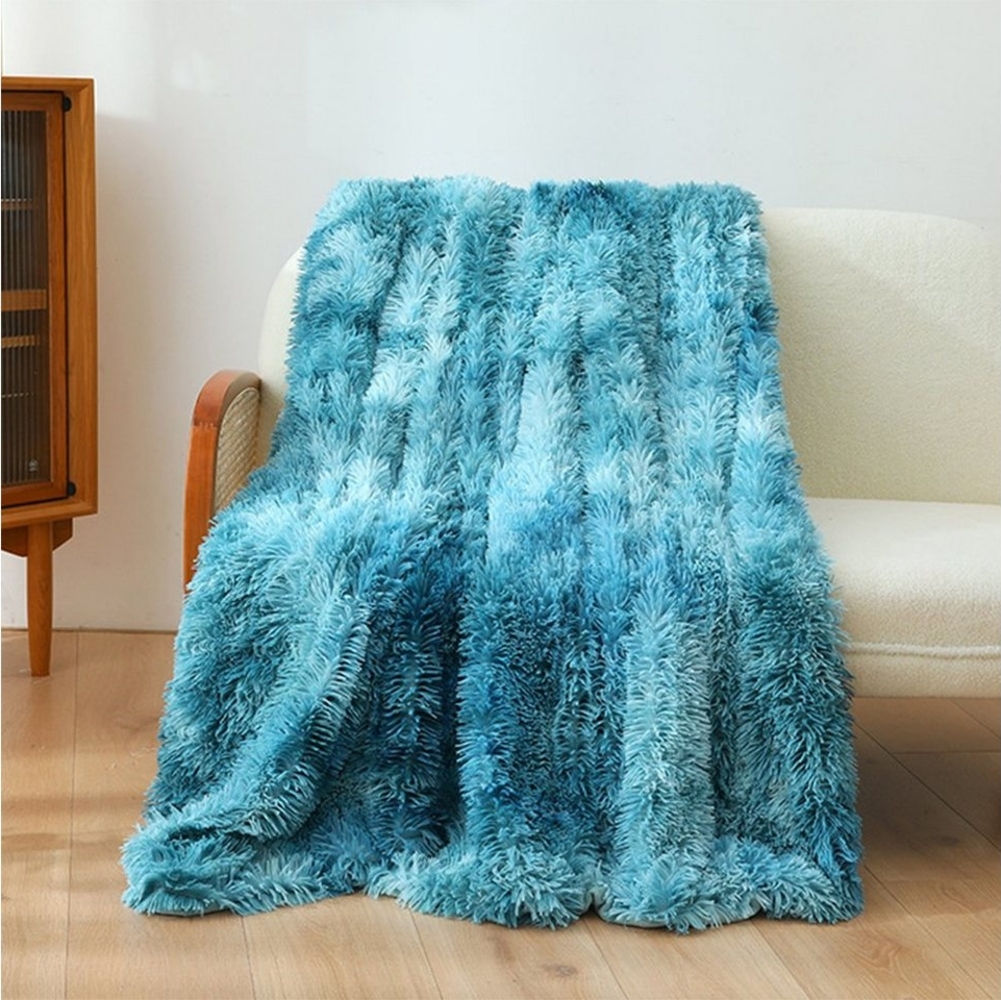 Wohndecke Kuscheldecke, Flauschige Decke, Wendedecke mit Langen Haaren, zggzerg Bild 1