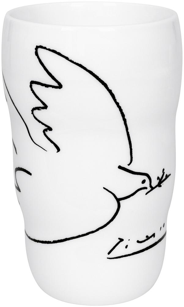 Könitz Grip Mug Picasso - Colombe de la Paix, Isolier Thermo Becher, Doppelwandig, Porzellan, Weiß, 350 ml, 11 1 136 1989 Bild 1