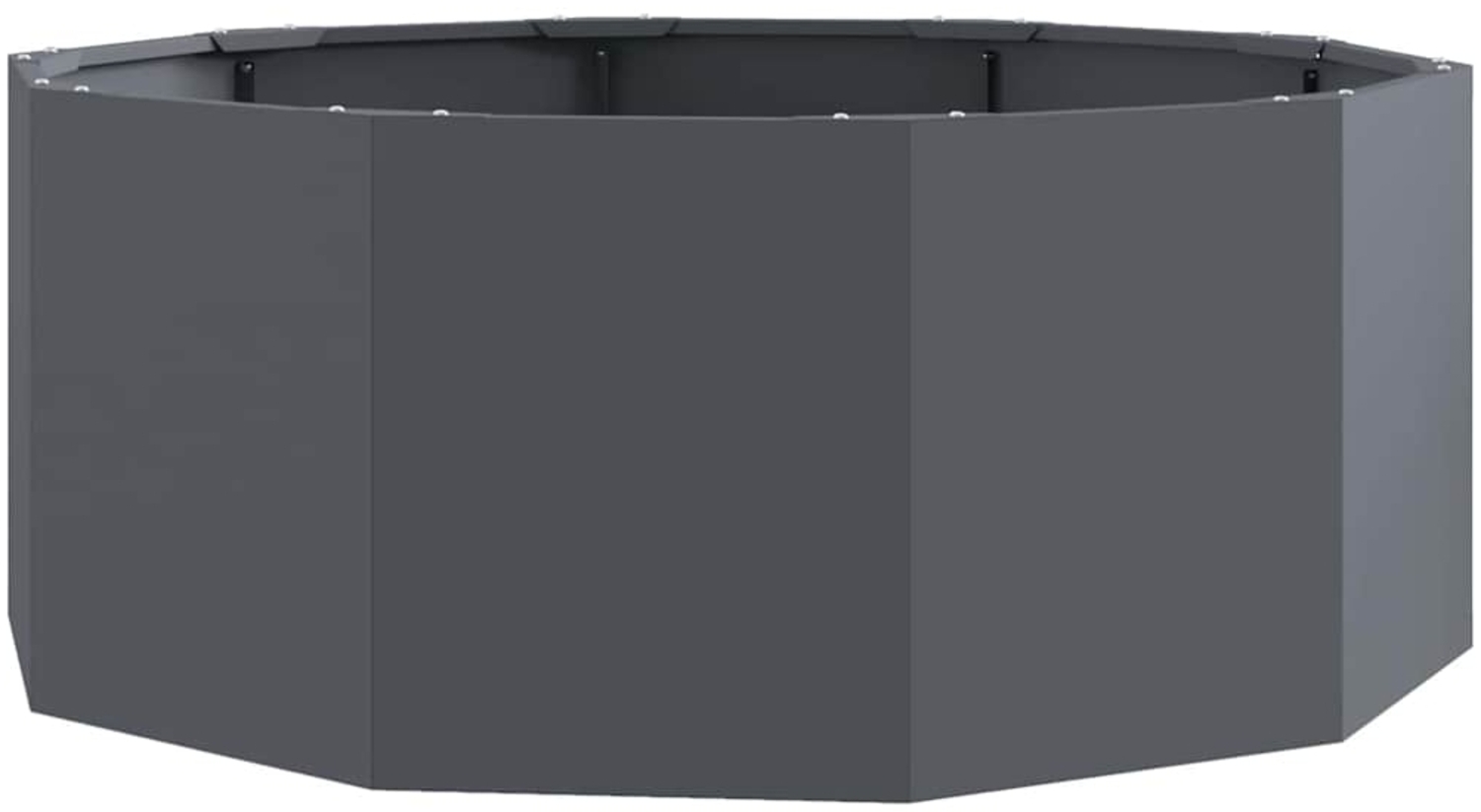 vidaXL Pflanzkübel Anthrazit 90 x 90 x 35 cm Stahl 883733 Bild 1