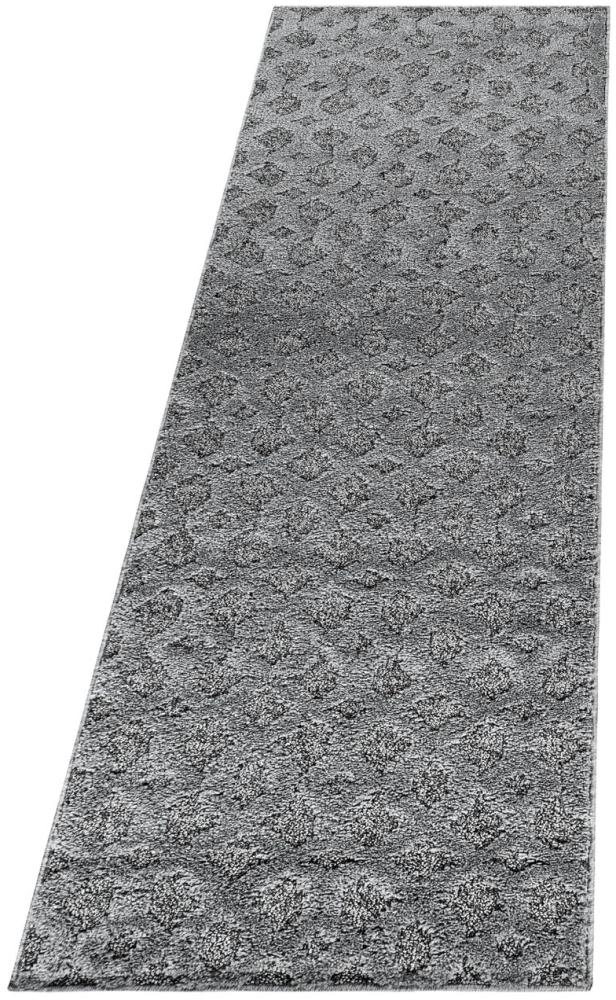 Hochflor Teppich Pepe Läufer - 80x250 cm - Grau Bild 1
