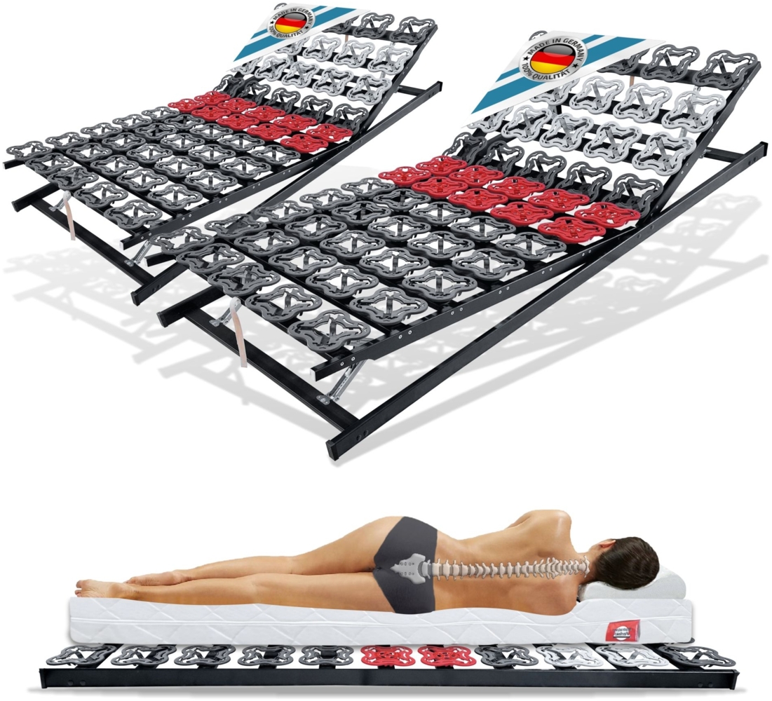 Setangebot: 2 Stück TerraMed T-Flex Teller-Lattenroste. 100x200cm. manuell verstellbar Bild 1