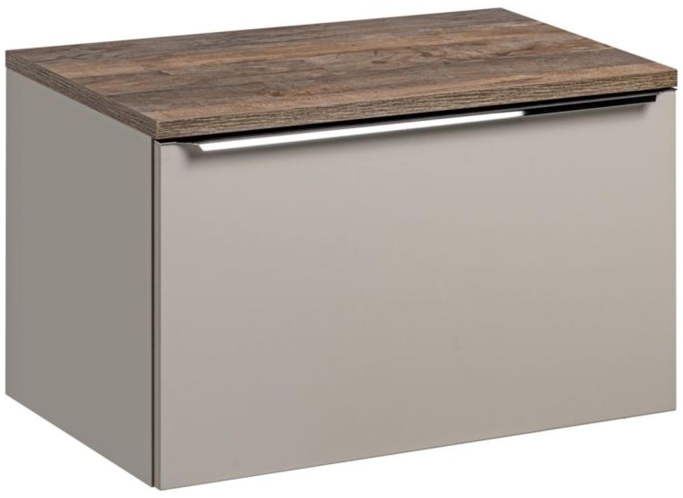 Waschtischunterschrank 80cm AKAN Taupe ohne Waschtisch Bild 1