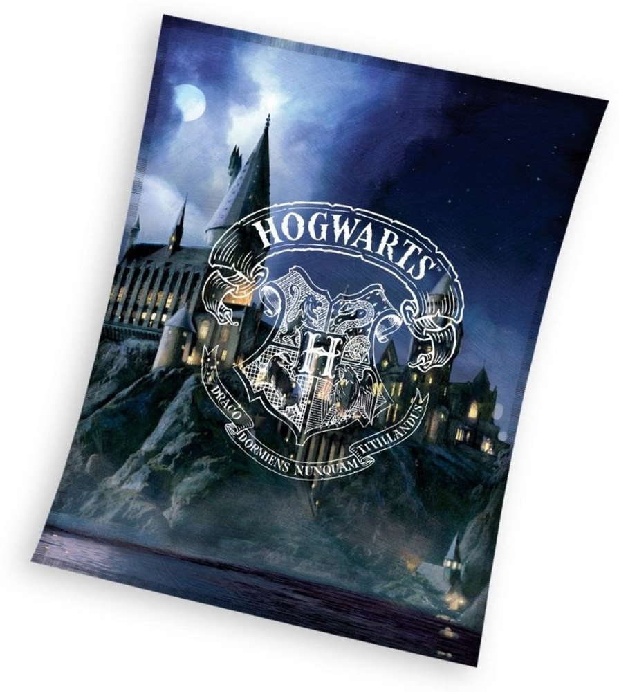 Harry Potter Hogwarts Wappen Coral Flauschdecke 150 x 200 cm Bild 1