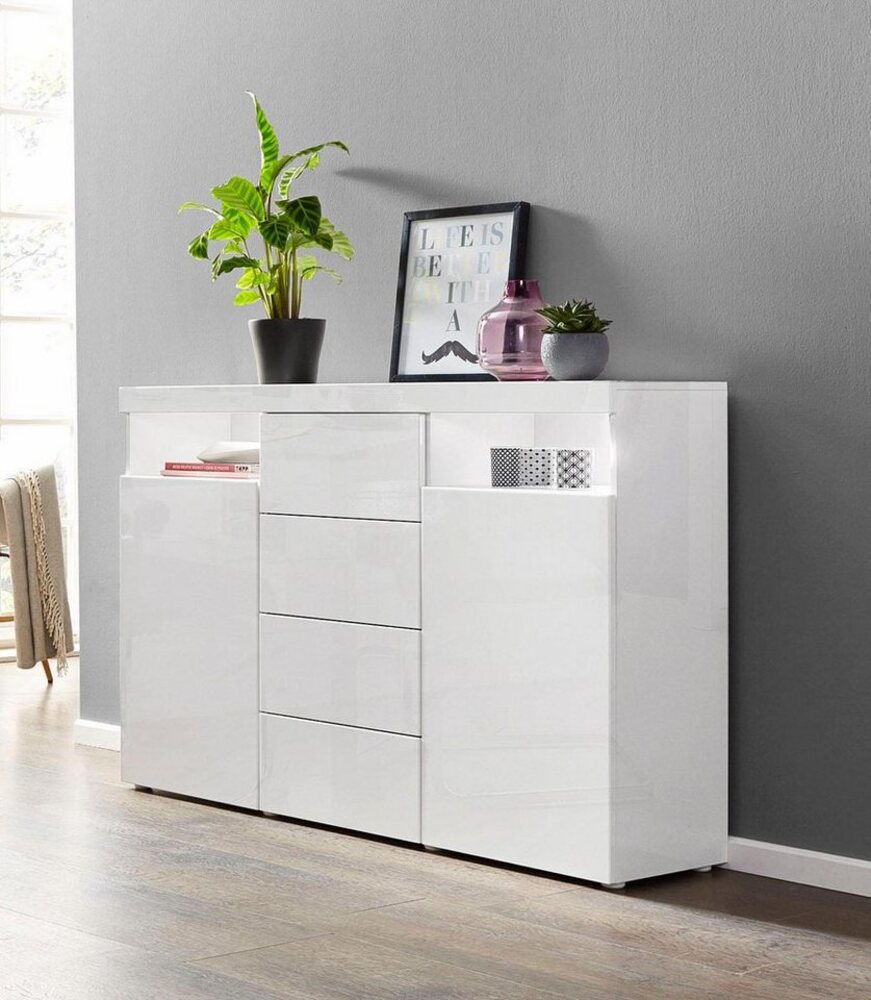 borchardt Möbel Highboard Kapstadt, Breite 139 cm Bild 1