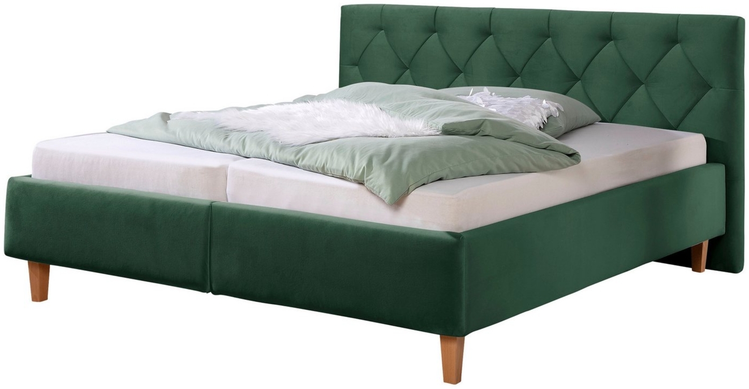 Guido Maria Kretschmer Home&Living Polsterbett Sunley 100, Kreuzsteppung, Kopfteilhöhe 102 cm, ohne oder mit Matratze/Lattenrost Bild 1