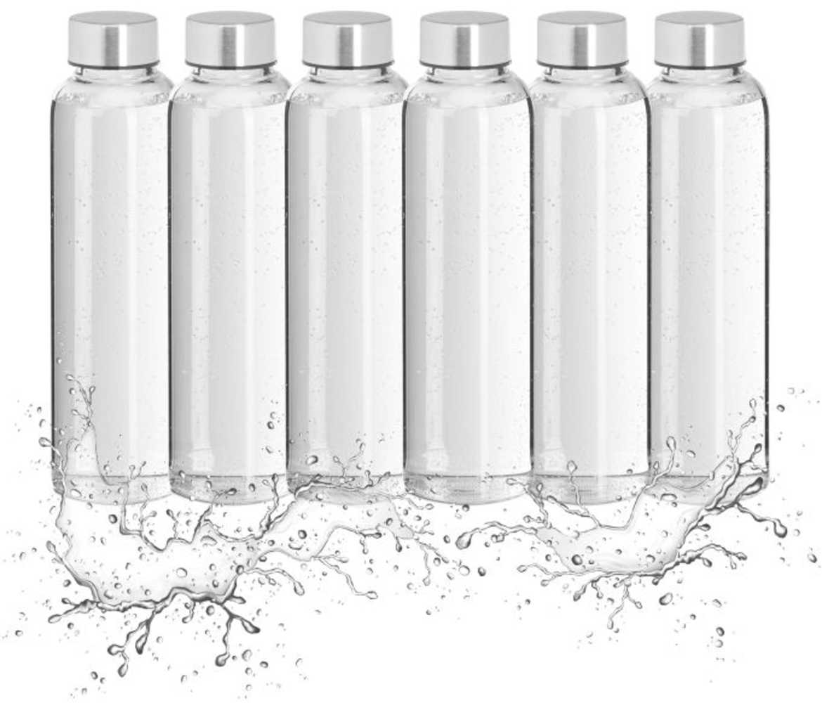Trinkflasche Glas 500 ml 6er Set Bild 1