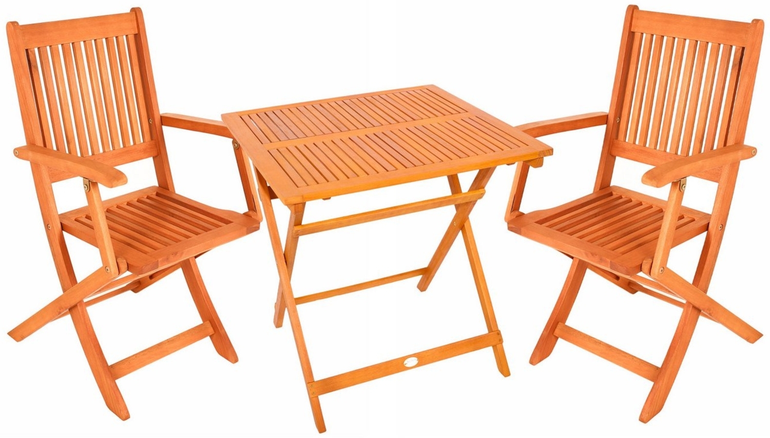 Klapptisch Gartentisch Linus 70x70 cm natur Bild 1