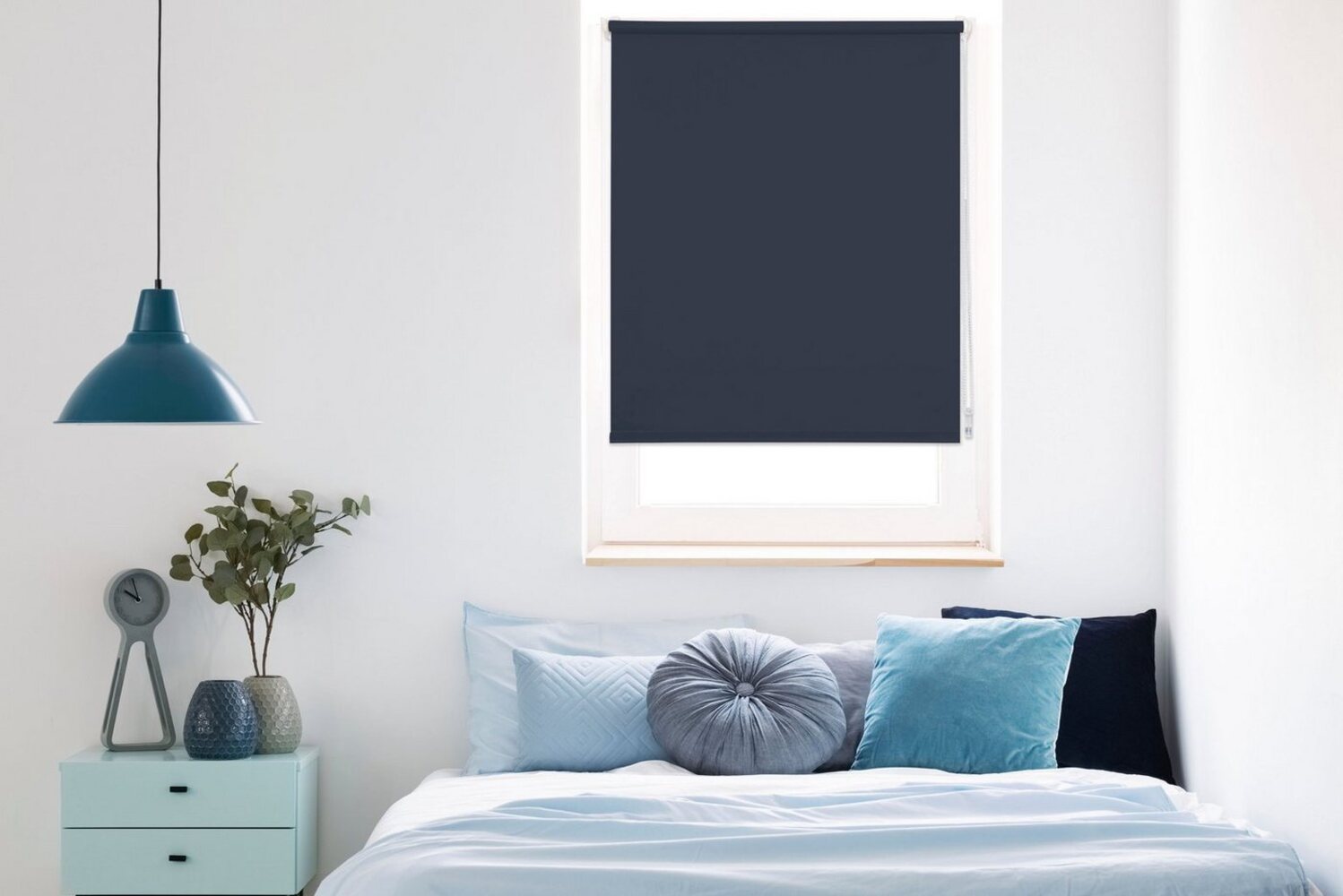 Seitenzugrollo Win, mydeco, Lichtschutz, ohne Bohren, freihängend, Klemmfix, bis Breite 120cm Bild 1