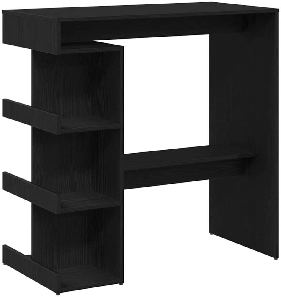 vidaXL Bartisch Schwarz Eichen-Optik 100 x 48 x 101,5 cm Holzwerkstoff 862705 Bild 1