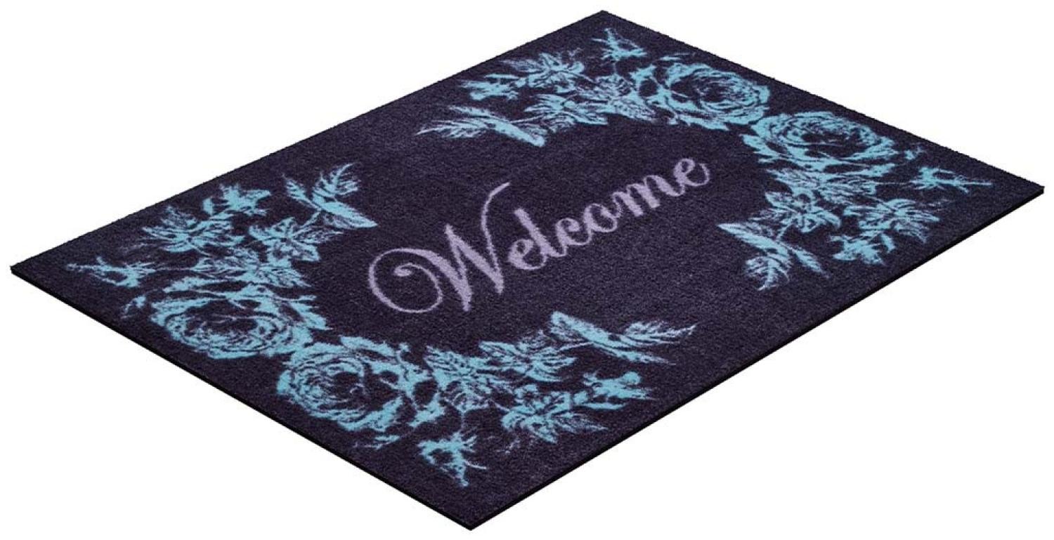 GRUND WELCOME Badematte 50x70 cm Blau Bild 1