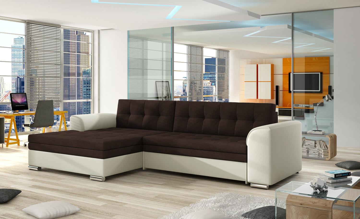 Wohnideebilder Conforti Braun Ecksofas & Eckcouches Cf_13 Bild 1