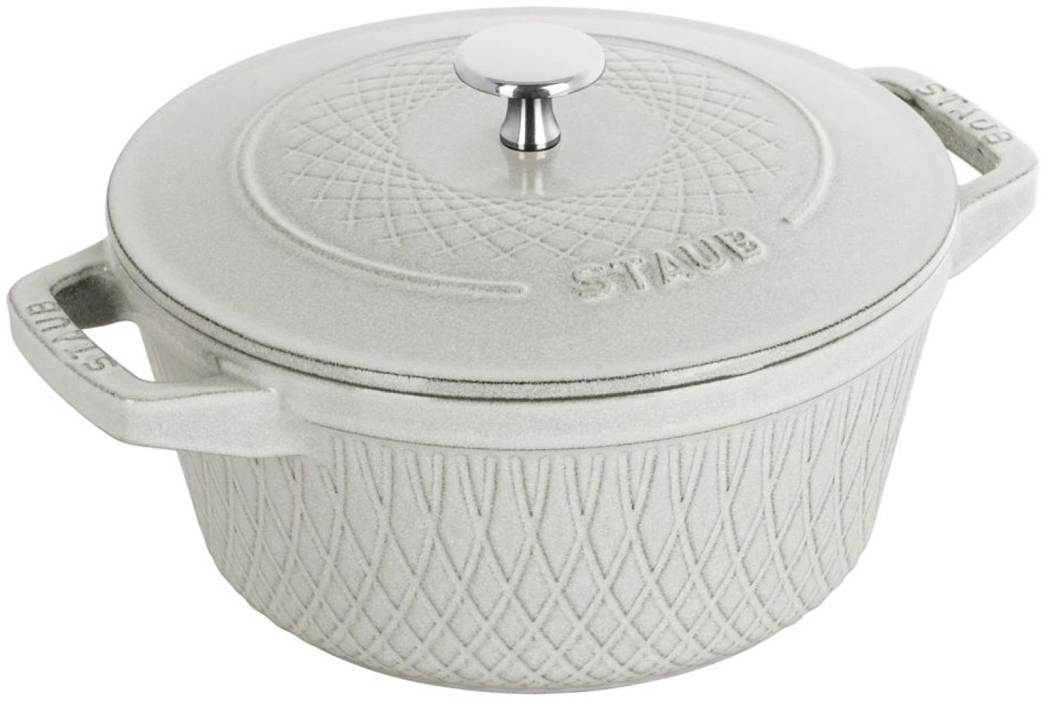 Staub La Cocotte Cocotte 20 cm, rund, Weisser Trüffel, Gusseisen Bild 1