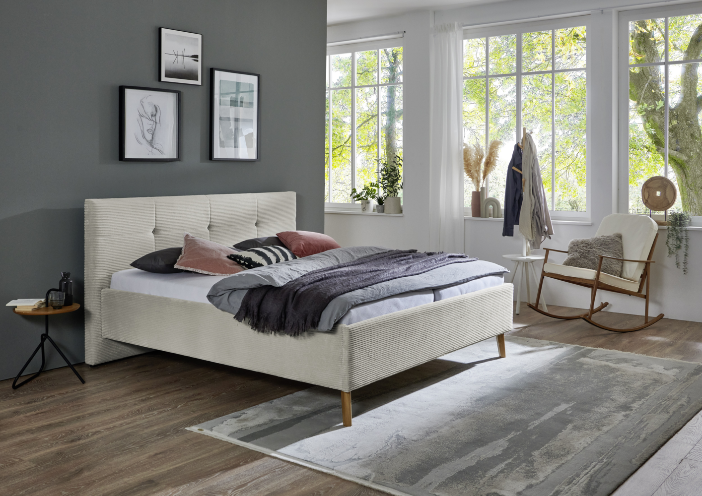 Meise Möbel Polsterbett Meila BK, 180x200 cm, beige Bild 1