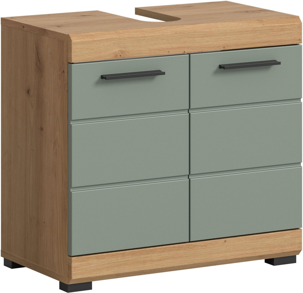 INOSIGN Waschbeckenunterschrank Siena, Breite 60cm, 2 Tür, 2 Fächer, mit Siphonausschnitt, MDF-Front (1-St) in verschiedenen Farben erhältlich, Badmöbel, Badschrank, Kommode, Bad Bild 1