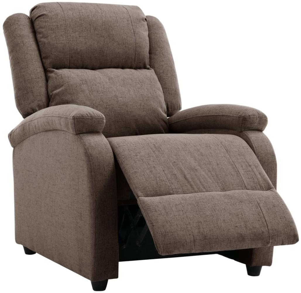 vidaXL Relaxsessel Taupe Stoff 342426 Bild 1
