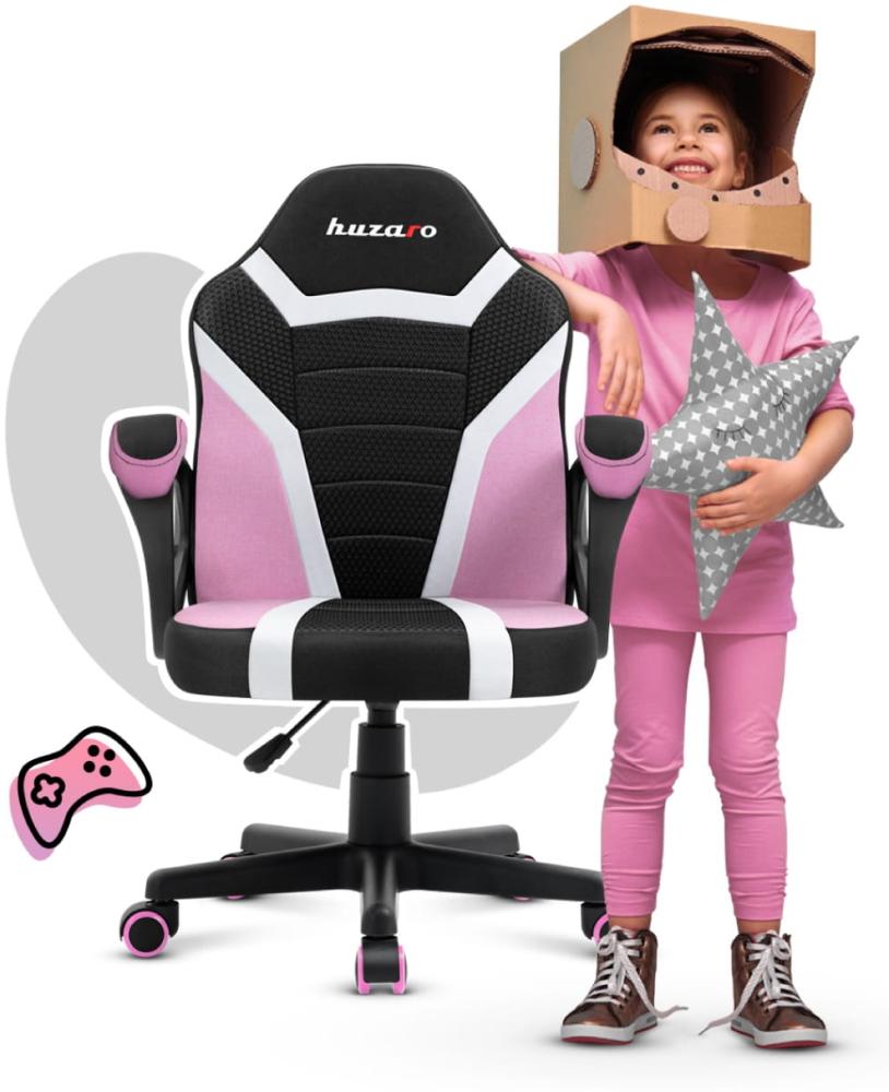 HUZARO Gaming-Stuhl f¸r Kinder RANGER 1.0 Pink Mesh Bild 1