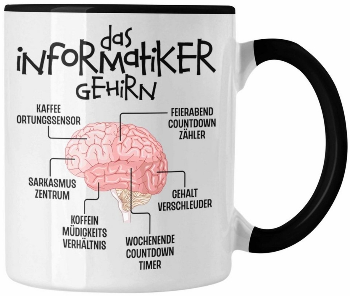 Trendation Tasse Trendation - Informatiker Gehirn Tasse Geschenk Lustiger Spruch Softwa Bild 1