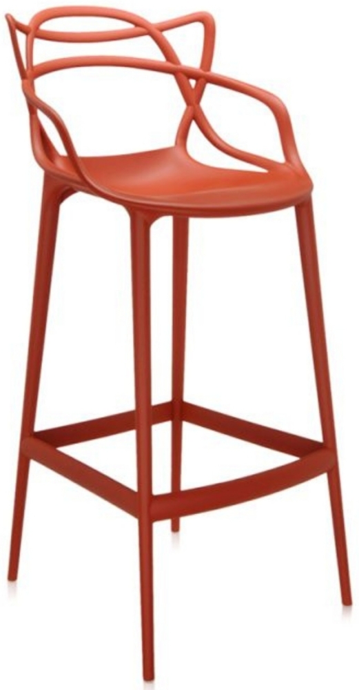 Kartell Masters Stool Hocker, Orange Rost, H. 75 Bild 1
