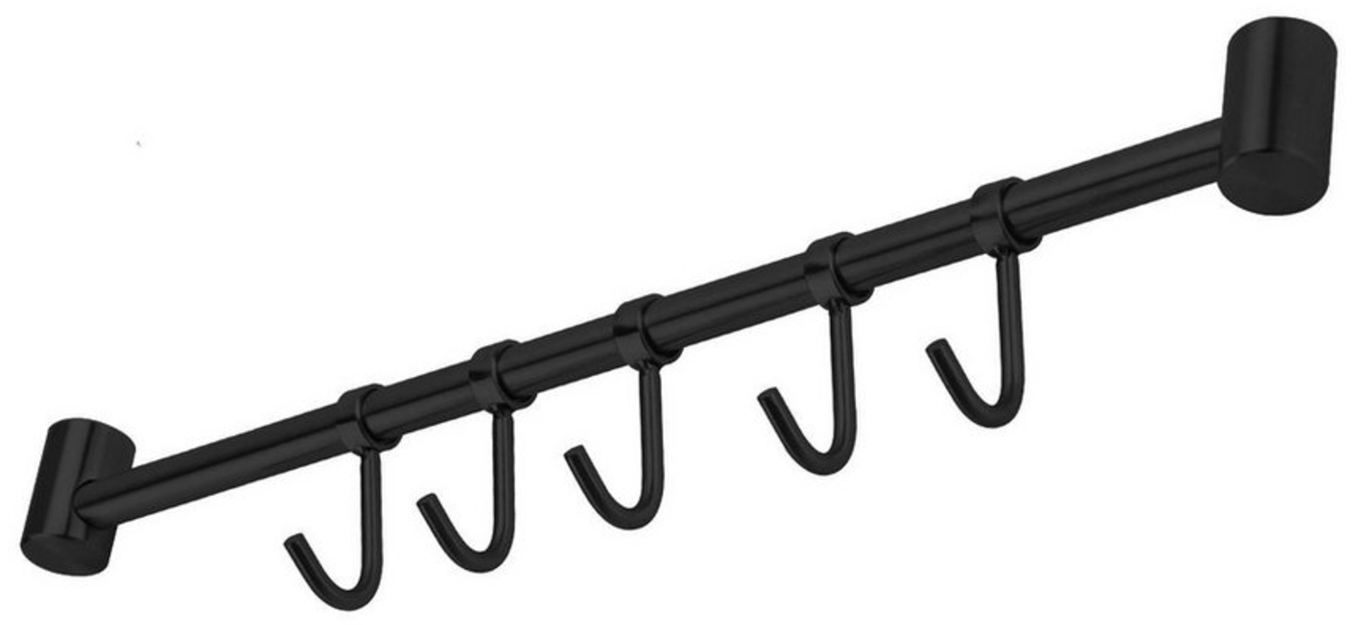 Intirilife Hakenleiste, (1 St, 1x Hakenleiste inkl. Montagematerial), Hakenleiste Küchenstange Hängeleiste Küchenutensilienhalter Edelstahl Bild 1