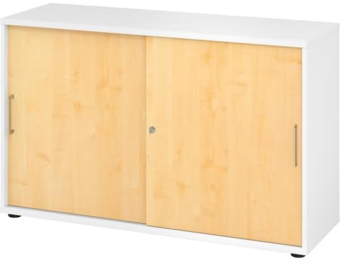 mcbuero. de Schiebetürschrank Derie 9 2 OH BxTxH 120x40x74,8cm Griff BS Bild 1