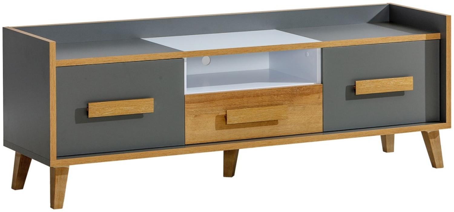 Küchenschrank Unterschrank 80cm Korpus- & lackierte Frontfarbe wählbar (RI-D3E/80) Bild 1