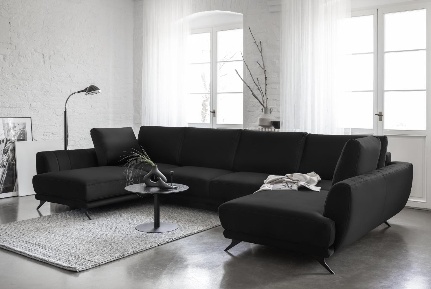 Wohnideebilder Larco Schwarz Ecksofas & Eckcouches CO-LA-10LO Bild 1