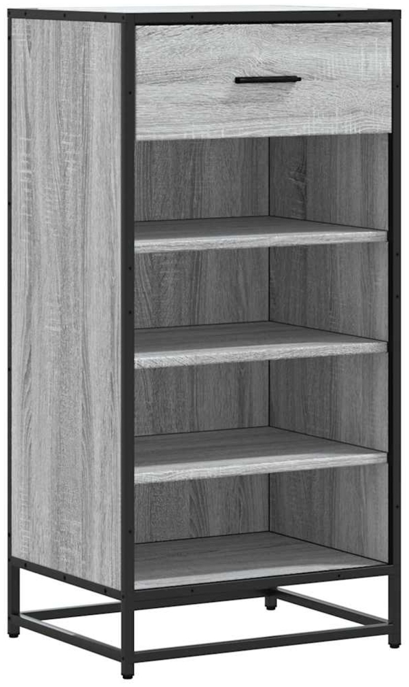 vidaXL Schuhregal Grau Sonoma 48x38x97,5 cm Holzwerkstoff 849212 Bild 1