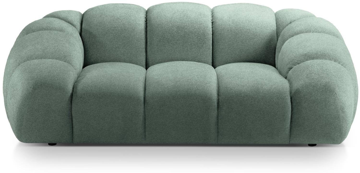 Micadoni Sofa Diana 2-Sitzer Strukturierter Samtstoff Minze Bild 1