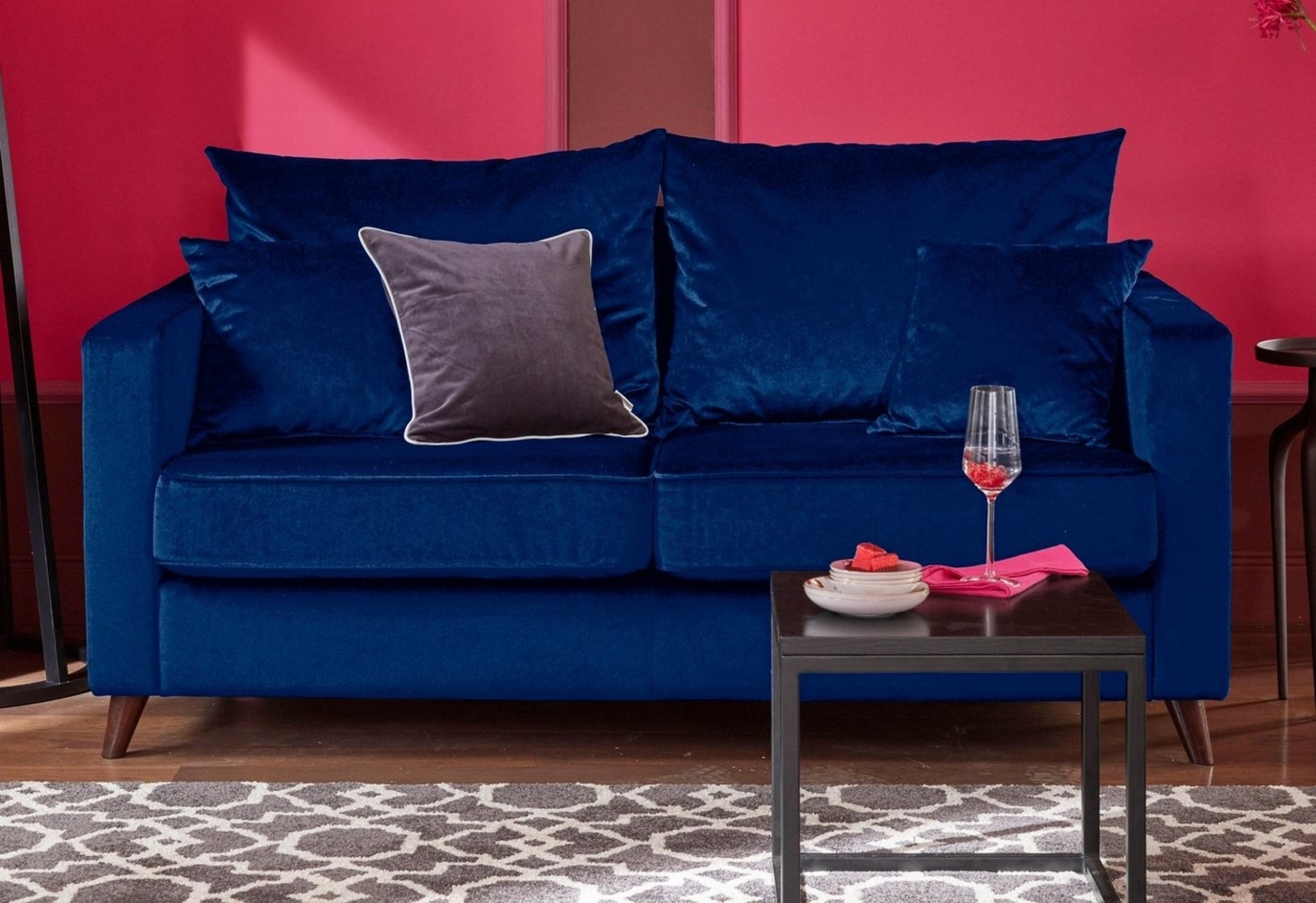 Home affaire 2-Sitzer Renesse, lose Kissen, Keder an Sitzkissen Bild 1