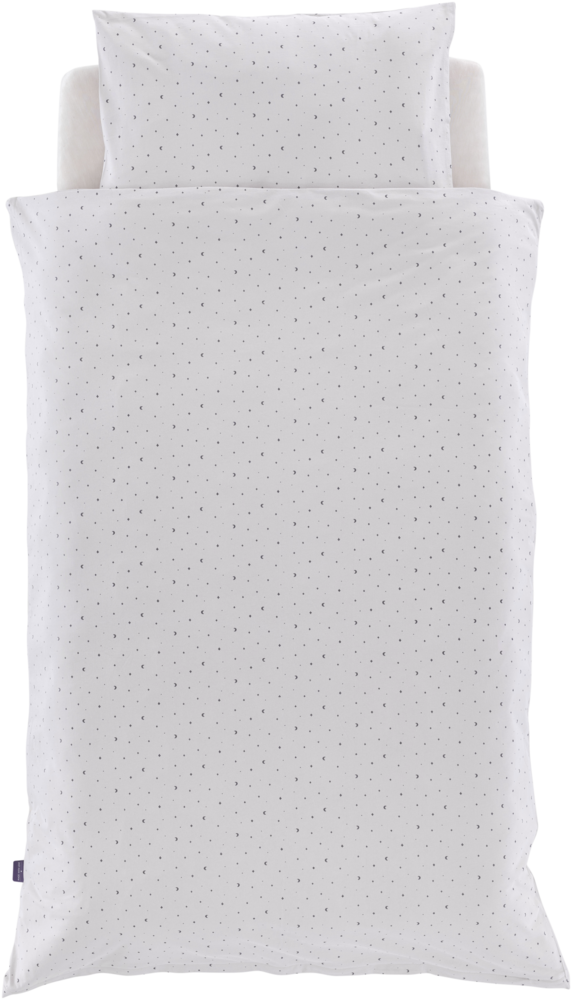 Bettwäsche Jersey Moon grau 100/135 + 40/60 cm Bild 1