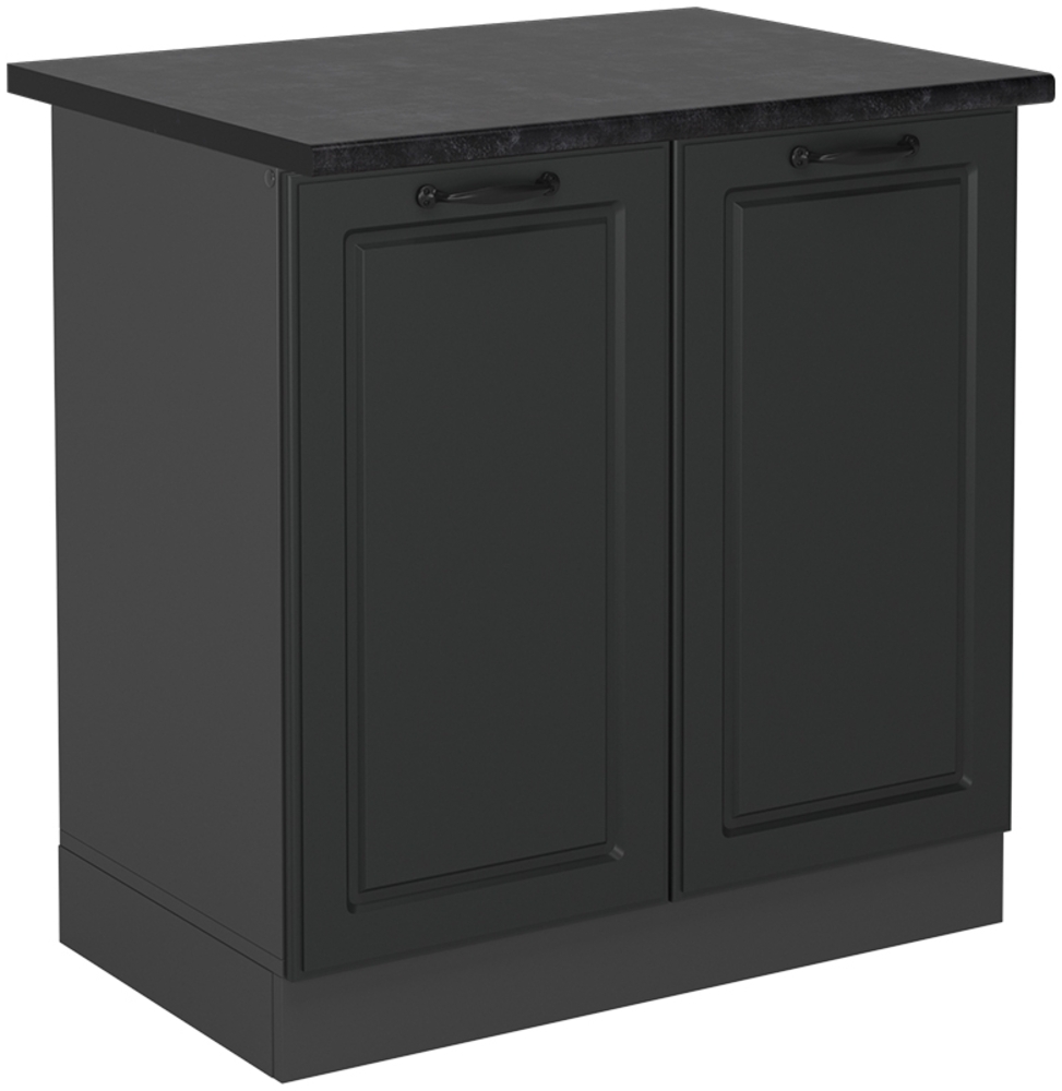 Spülenunterschrank R-Line Anthrazit Landhaus 80 cm , AP Anthrazit Vicco Bild 1