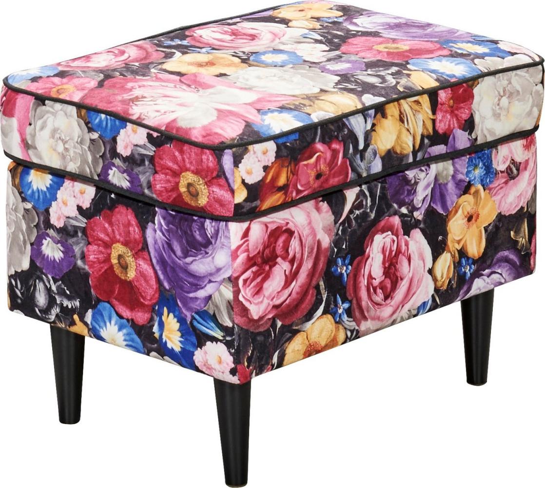 Hocker LAUREL, Flower rose Bild 1