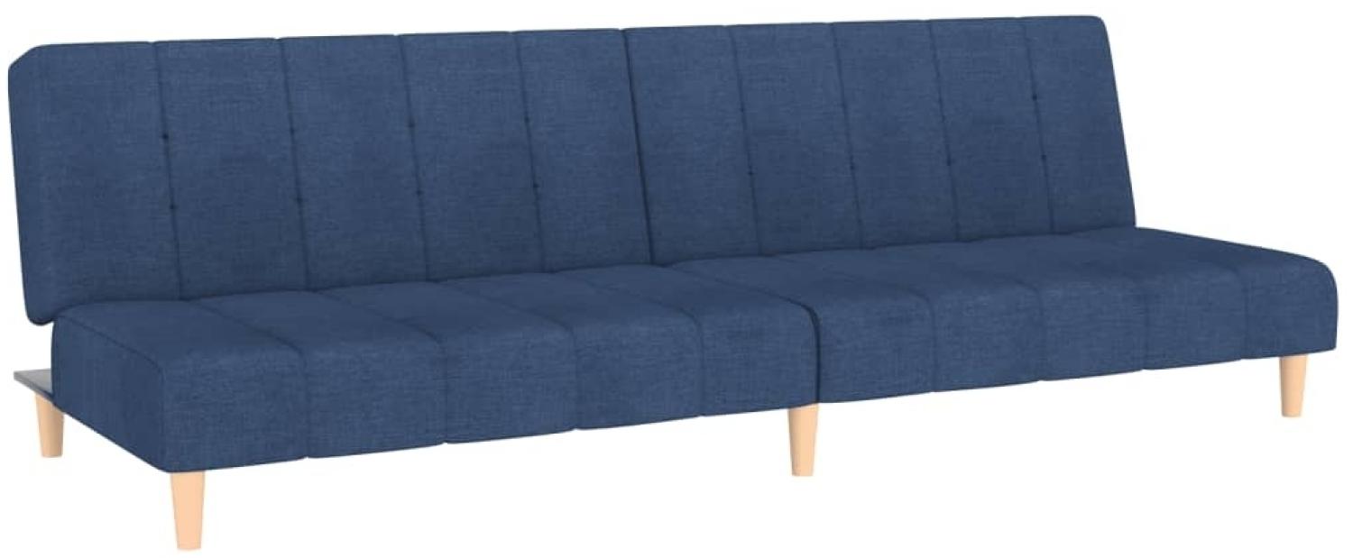 Sofa "Basthorst" in Blau. Abmessungen (LxBxH) 200 x 100 x 32 cm Bild 1