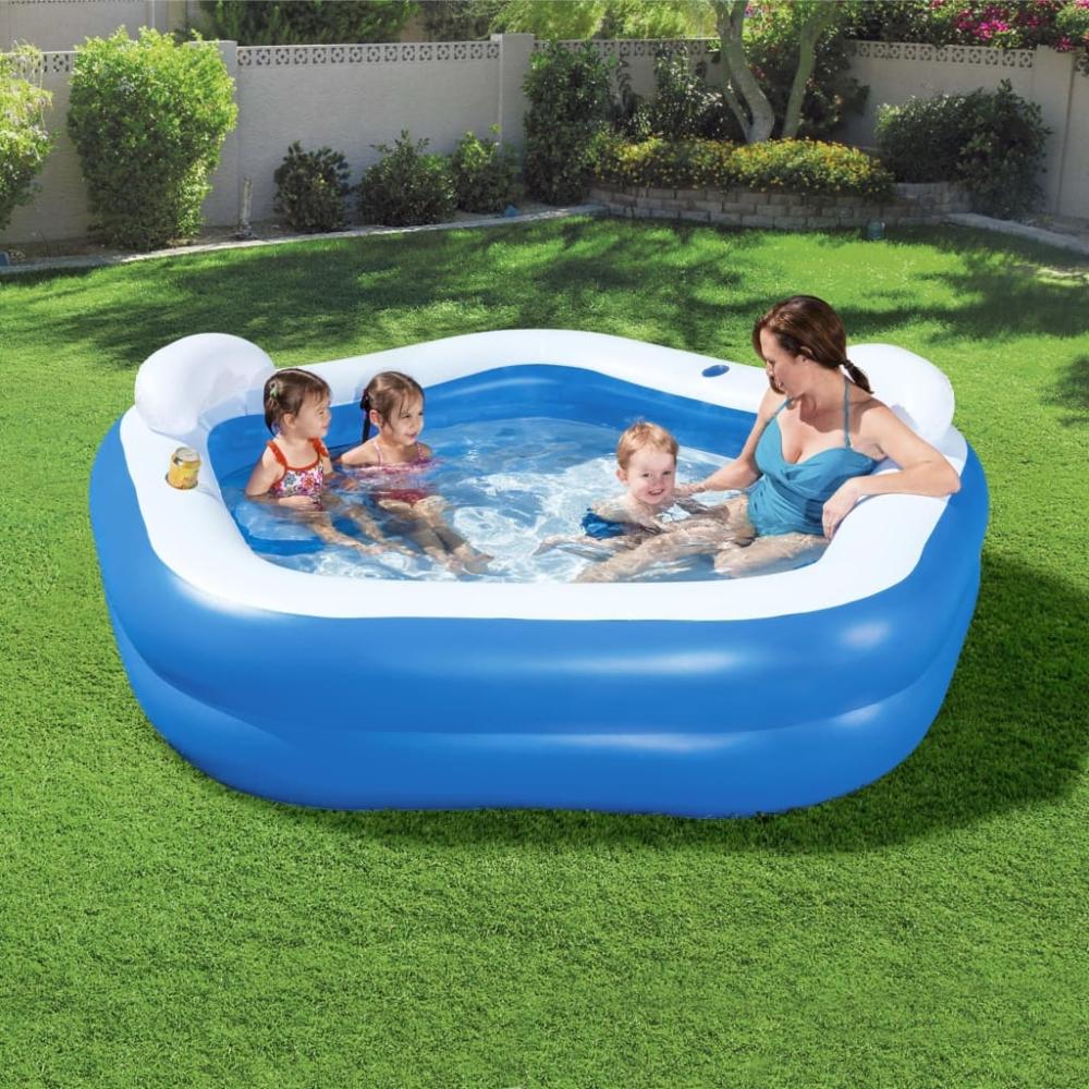 Bestway Family Fun Lounge Pool 213x206x69 cm 3202539 Bild 1