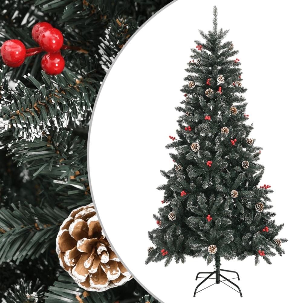 vidaXL Künstlicher Weihnachtsbaum mit Ständer Grün 210 cm PVC 345181 Bild 1