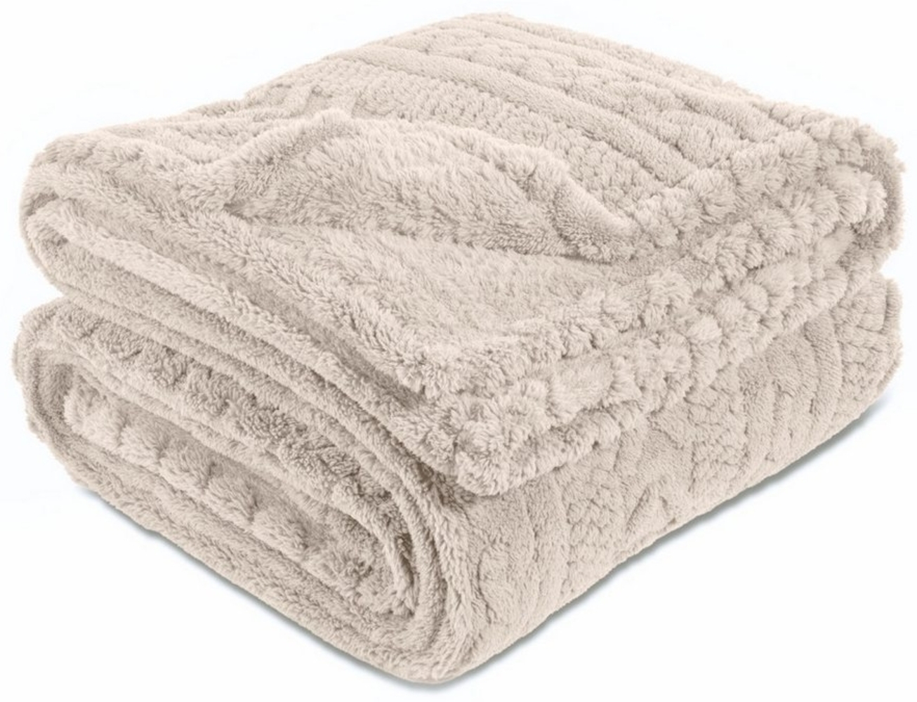 Wohndecke Meran, REALLaxx, 150 x 200 cm, Kuscheldecke Sofaüberwurf in Strickoptik Bild 1