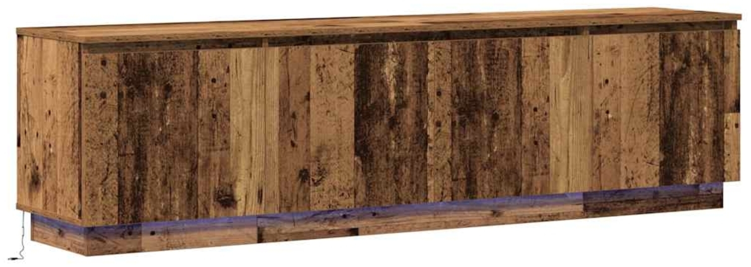 vidaXL LED-TV-Dashboard Altholz 180 x 38 x 49 cm Holzwerkstoff 3376150 Bild 1