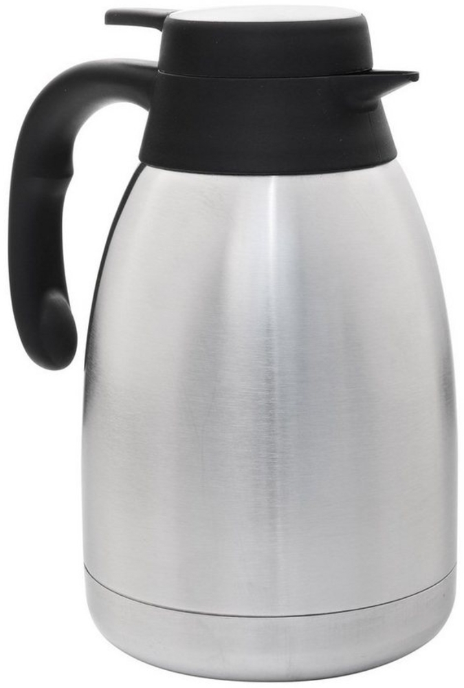 HAC24 Isolierkanne Thermoskanne Kaffeekanne Teekanne Thermo Kaffee Tee Kanne, 1,5 l, (1-St), Edelstahl Einhandautomatik Bild 1