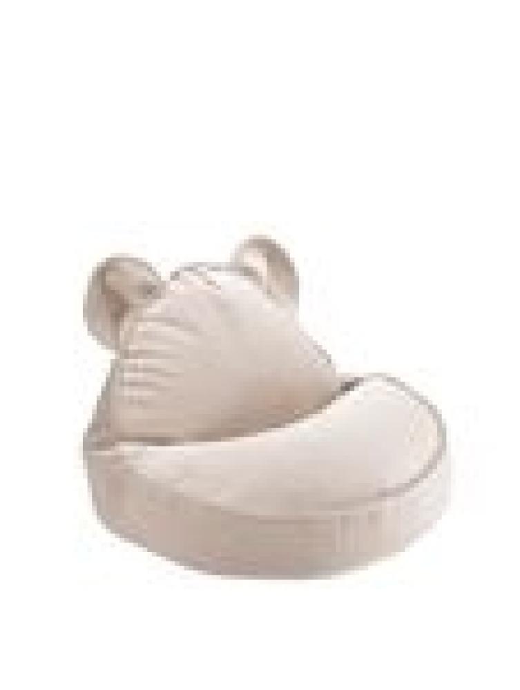 Wigiwama Sitzsack, Beanbag, Bear, in beige, nachhaltig aus recycelten PET-Flaschen, Samt Bild 1