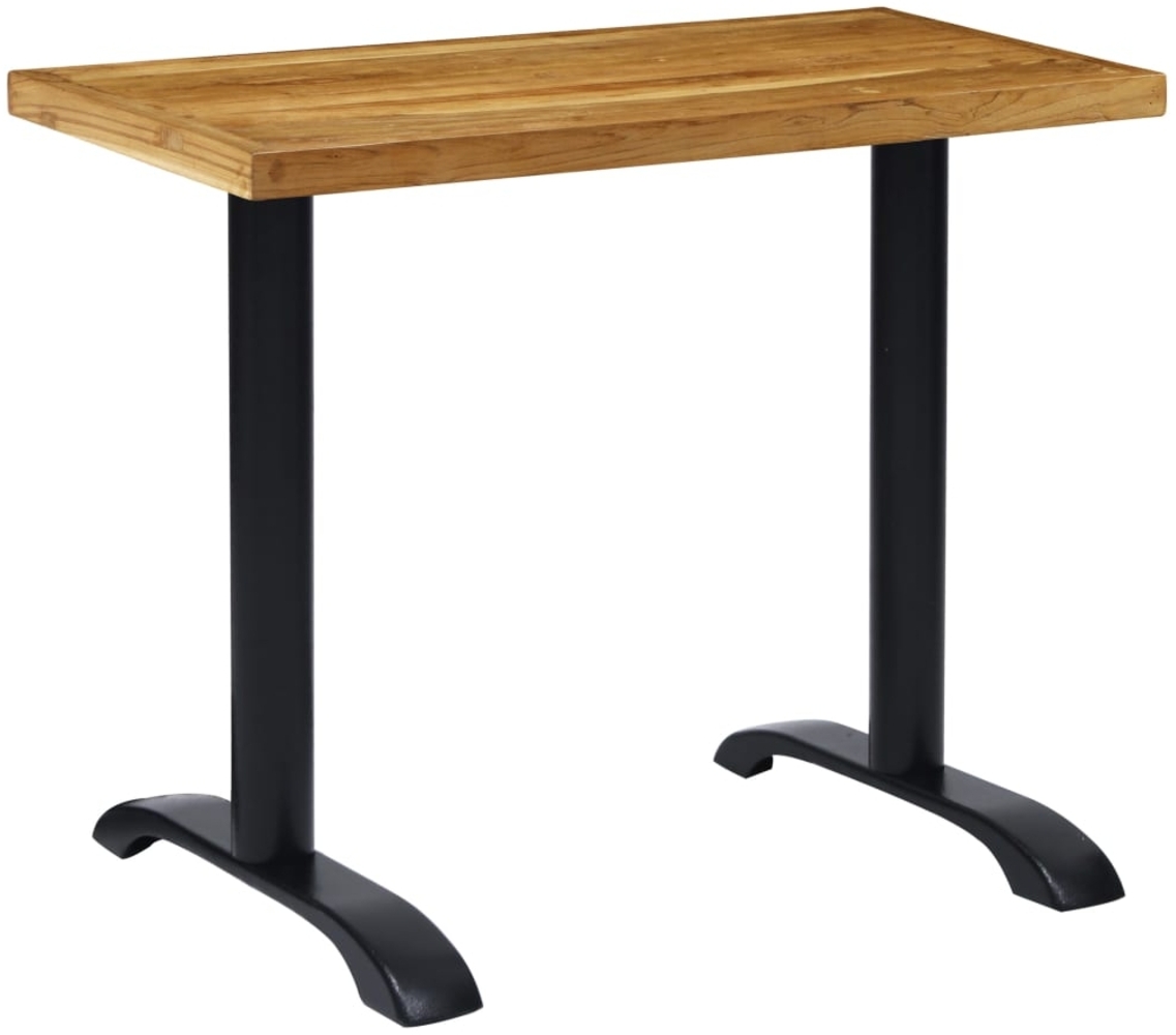 vidaXL Bistrotisch-Gestelle 2 Stk. Schwarz 61x8x72 cm Gusseisen 325428 Bild 1