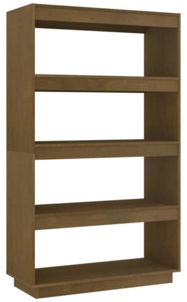 vidaXL Bücherregal/Raumteiler Honigbraun 80 x 35 x 135 Massivholz Kiefer 810892 Bild 1