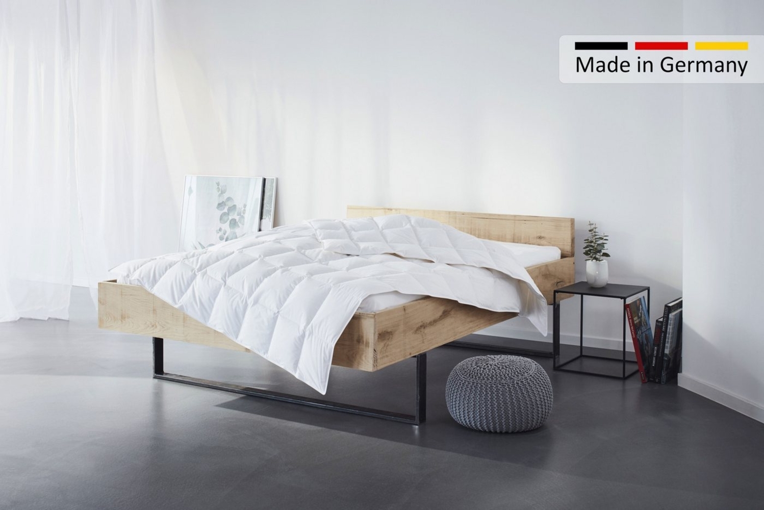 my home Daunenbettdecke Kyam, NEUHEIT! Bettdecke für Sommer oder Winter, Füllung: 90% Daunen, 10% Federn, Bezug: 100% Baumwolle, Bettdecke 135x200, 155x220 cm und weiteren Größen erhältlich Bild 1