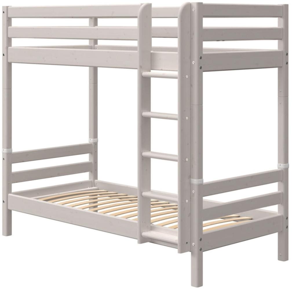 FLEXA Classic Etagenbett 90x190 cm, Höhe 183,5cm Grau Bild 1