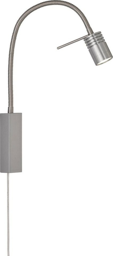 Fischer & Honsel 30408 LED Bettleuchte River Nickel matt geriffelt 2700K Bild 1