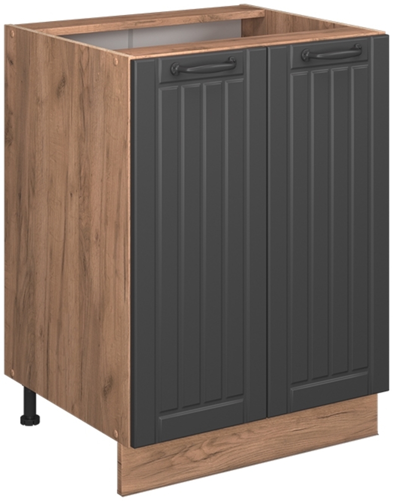 Küchenunterschrank Fame-Line Dunkelgrau 60 cm , AP Marmor Vicco Bild 1