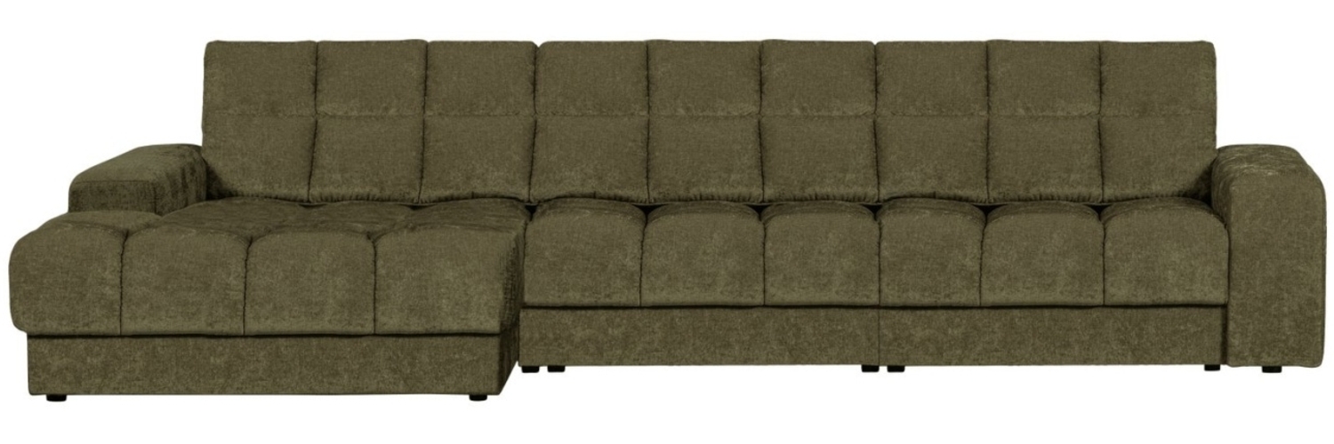 Chaiselongue Date aus Webstoff Links, Grün Bild 1