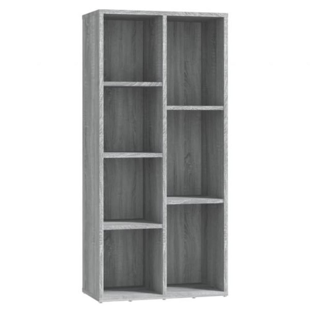 vidaXL Bücherschrank Grau Sonoma 50x25x106 cm 815445 Bild 1