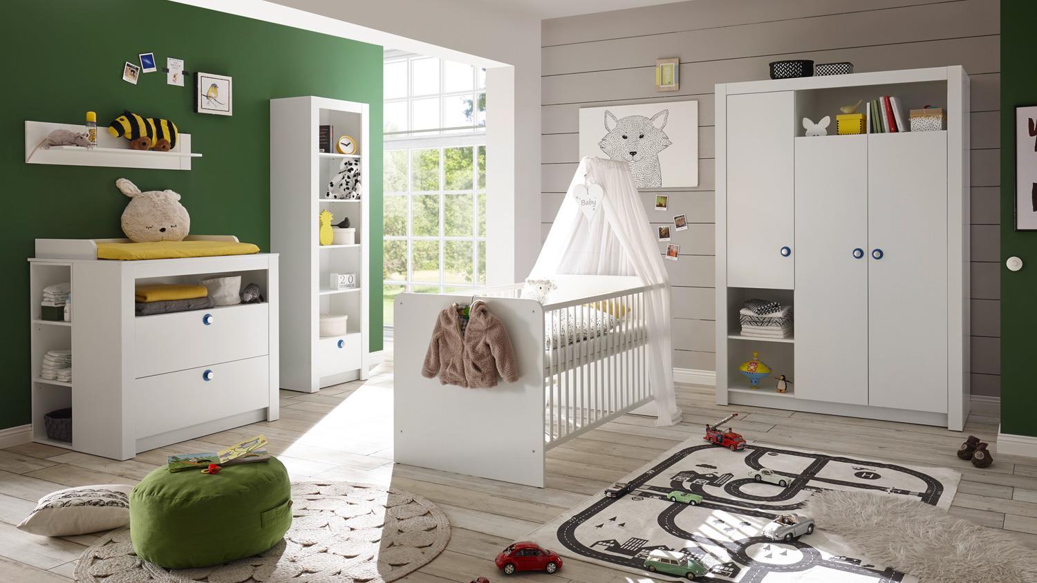 Bega 3-tlg. Babyzimmer-Set 'Paula' weiß Bild 1