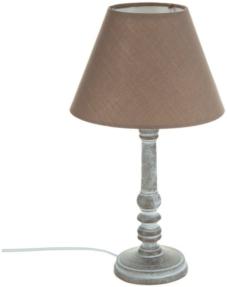 Stehlampe mit Holzständer, interessante Ergänzung zur Beleuchtung von Räumen im Vintage-Stil - Atmosphera Bild 1